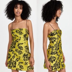 Alice + Olivia Floral Jacquard Mini Dress